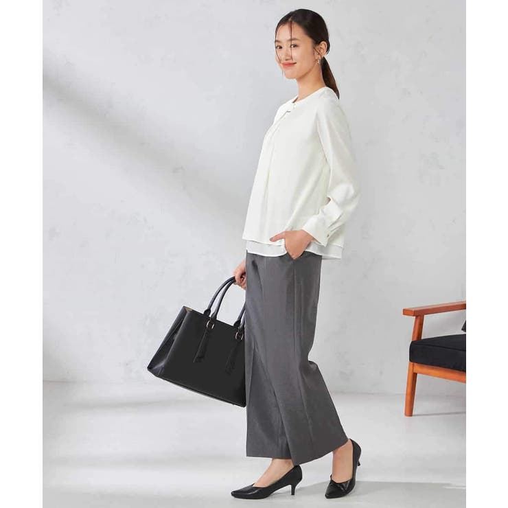 【洗える/イージーケア/吸水速乾/ストレッチ】梳毛調ストレートパンツ | a.v.v【WOMEN】 | 詳細画像7 