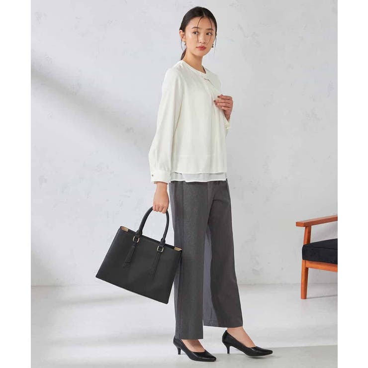 【洗える/イージーケア/吸水速乾/ストレッチ】梳毛調ストレートパンツ | a.v.v【WOMEN】 | 詳細画像9 