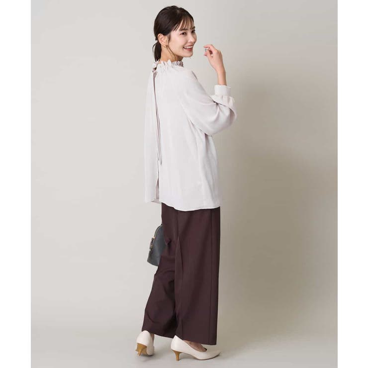 スカルノテックスストレートワイドパンツ | a.v.v【WOMEN】 | 詳細画像11