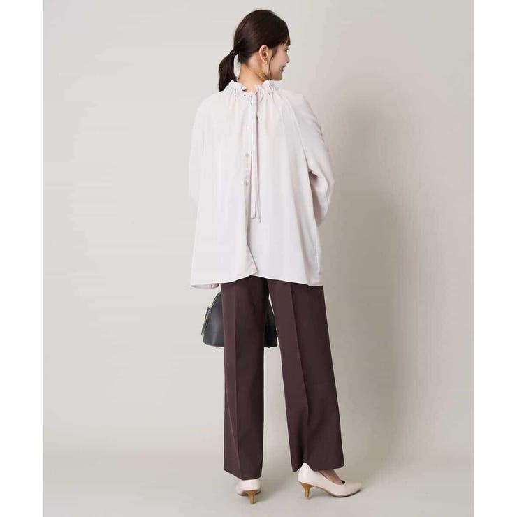 スカルノテックスストレートワイドパンツ | a.v.v【WOMEN】 | 詳細画像12