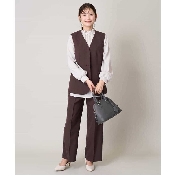 スカルノテックスストレートワイドパンツ | a.v.v【WOMEN】 | 詳細画像13