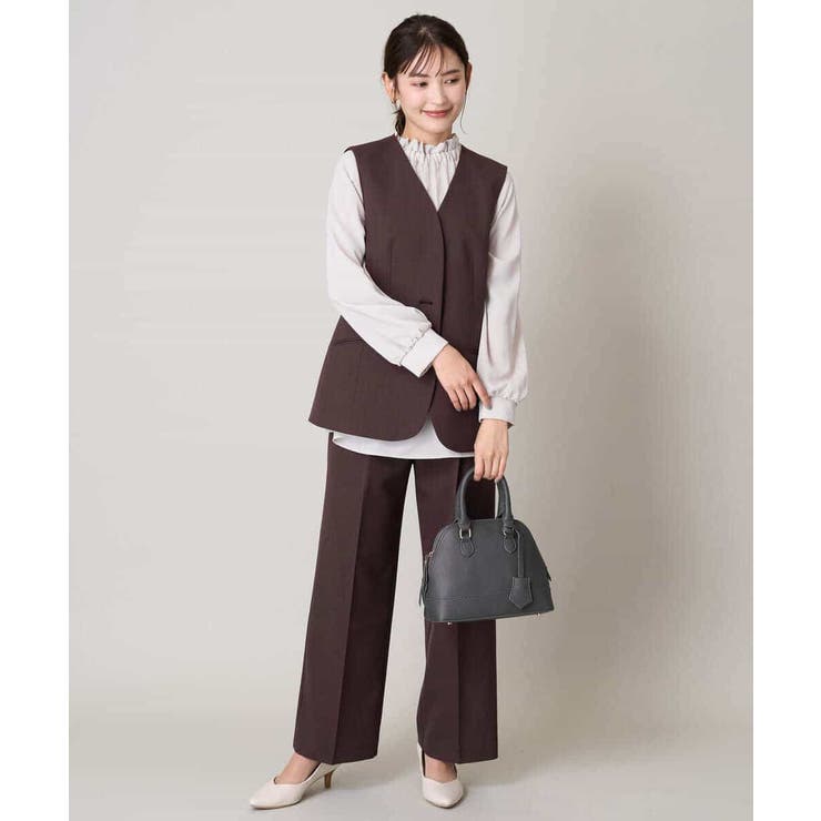 スカルノテックスストレートワイドパンツ | a.v.v【WOMEN】 | 詳細画像15