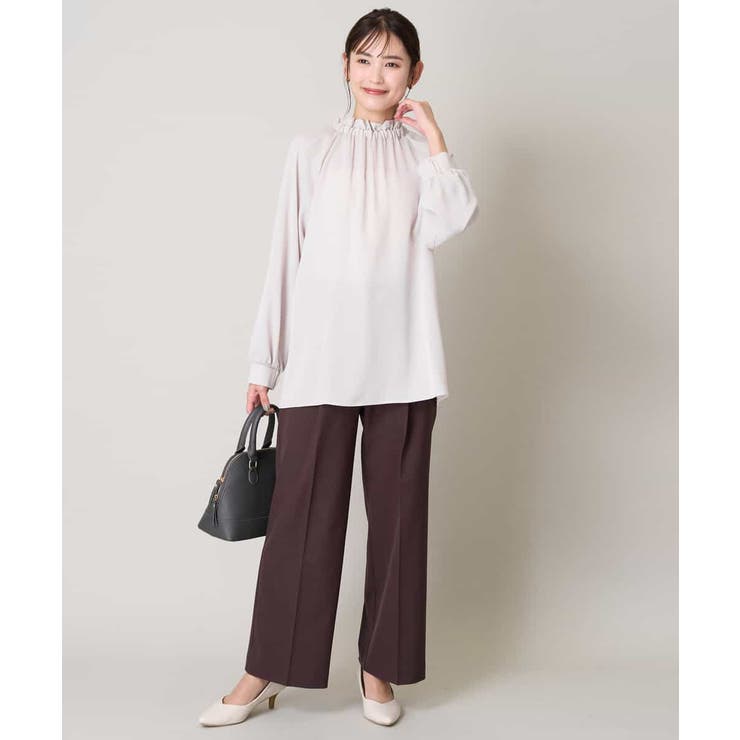 スカルノテックスストレートワイドパンツ | a.v.v【WOMEN】 | 詳細画像8