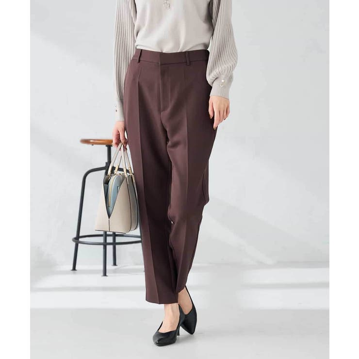 【洗える/イージーケア/ストレッチ】パウダーツイルテーパードパンツ | a.v.v【WOMEN】 | 詳細画像14 