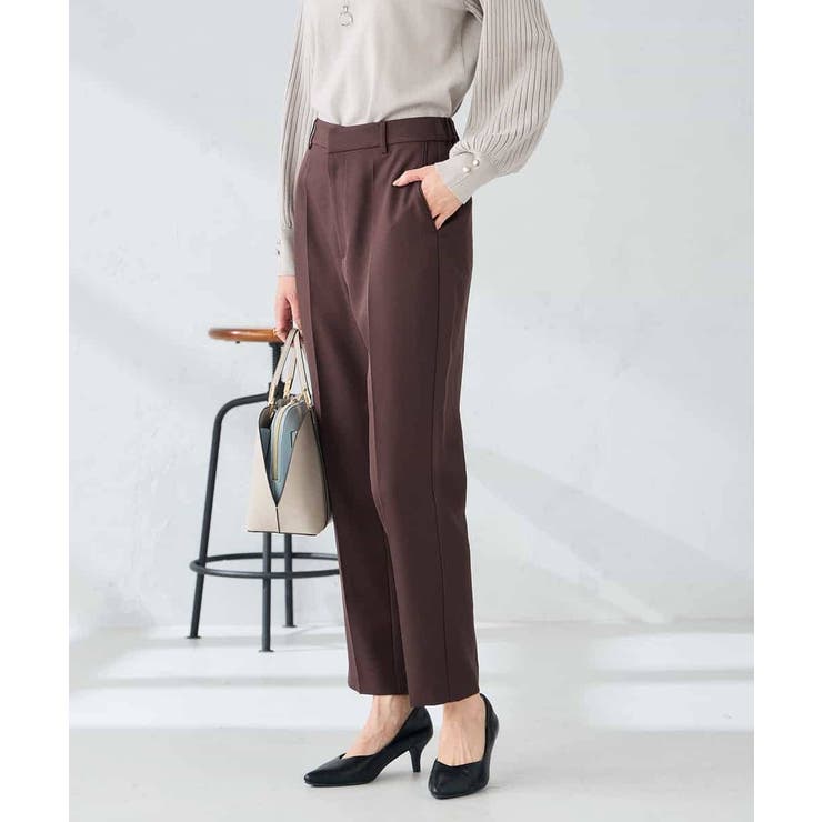 【洗える/イージーケア/ストレッチ】パウダーツイルテーパードパンツ | a.v.v【WOMEN】 | 詳細画像15 