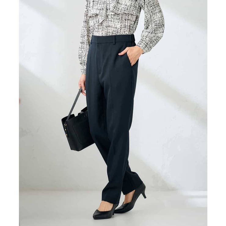 【洗える/イージーケア/ストレッチ】パウダーツイルテーパードパンツ | a.v.v【WOMEN】 | 詳細画像2 