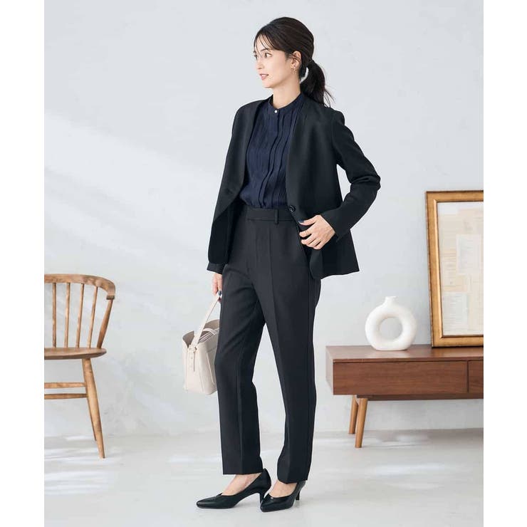 【洗える/イージーケア/ストレッチ】パウダーツイルテーパードパンツ | a.v.v【WOMEN】 | 詳細画像23 