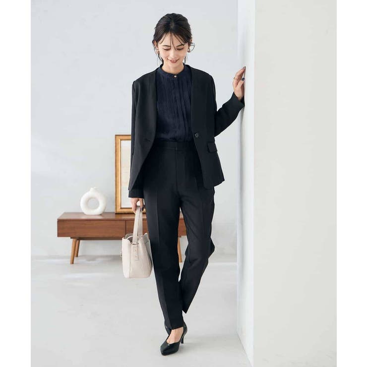 【洗える/イージーケア/ストレッチ】パウダーツイルテーパードパンツ | a.v.v【WOMEN】 | 詳細画像26 