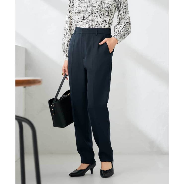 【洗える/イージーケア/ストレッチ】パウダーツイルテーパードパンツ | a.v.v【WOMEN】 | 詳細画像3 