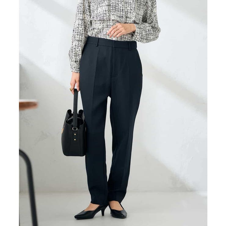 【洗える/イージーケア/ストレッチ】パウダーツイルテーパードパンツ | a.v.v【WOMEN】 | 詳細画像4 