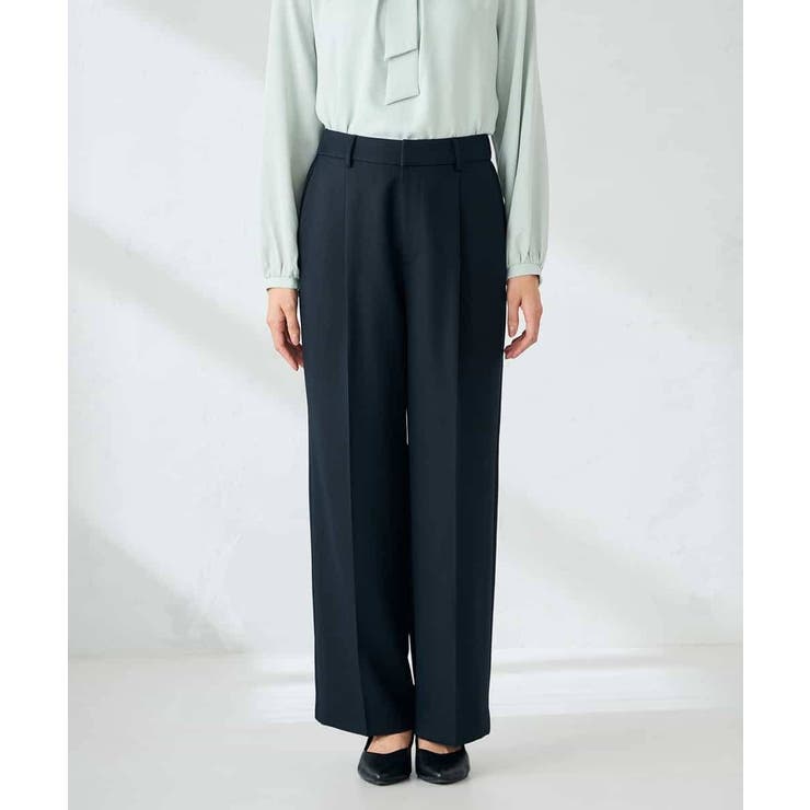 【洗える/イージーケア/ストレッチ】パウダーツイルワイドストレートパンツ | a.v.v【WOMEN】 | 詳細画像28 