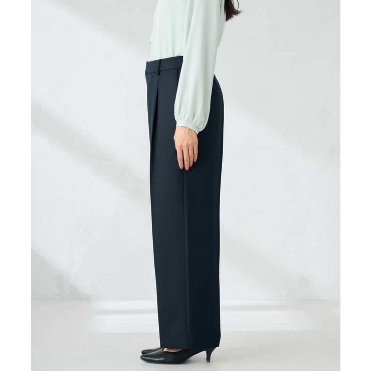 【洗える/イージーケア/ストレッチ】パウダーツイルワイドストレートパンツ | a.v.v【WOMEN】 | 詳細画像29 