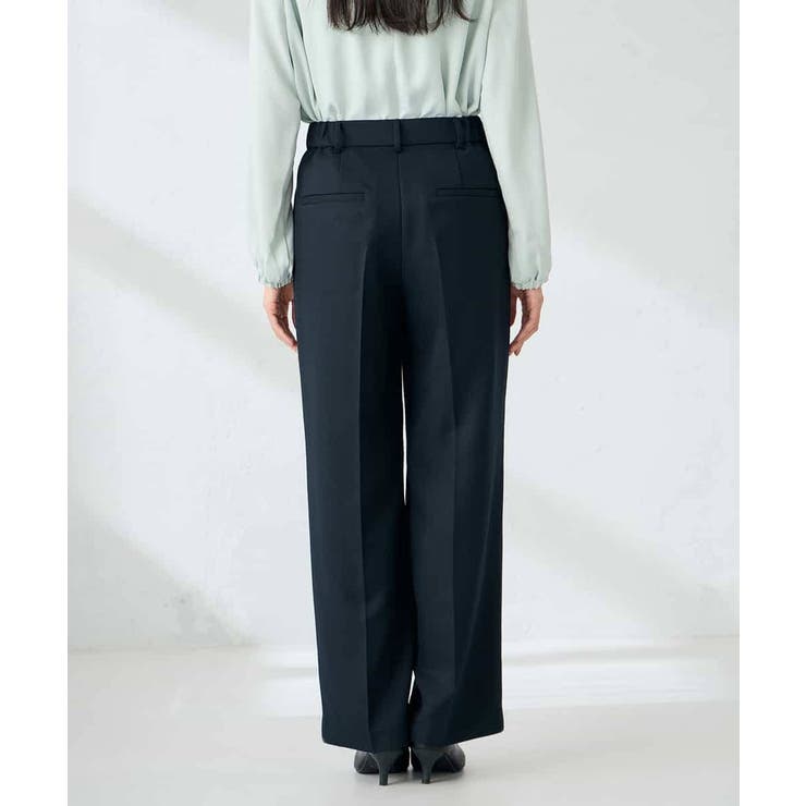 【洗える/イージーケア/ストレッチ】パウダーツイルワイドストレートパンツ | a.v.v【WOMEN】 | 詳細画像30 