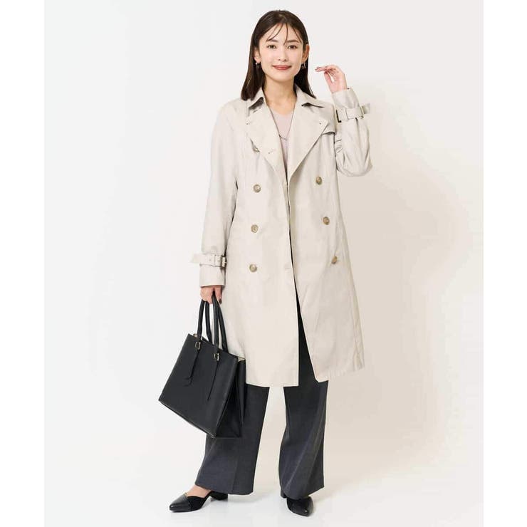 ベーシックロングトレンチコート | a.v.v【WOMEN】 | 詳細画像28 
