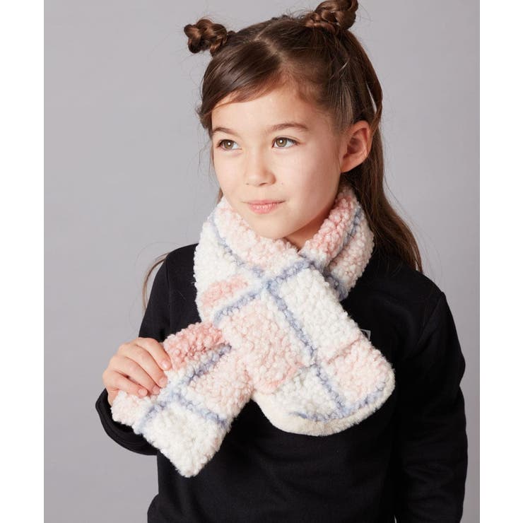 [KIDS]【リバーシブル】チェックボアマフラー | a.v.v【KIDS】 | 詳細画像4 