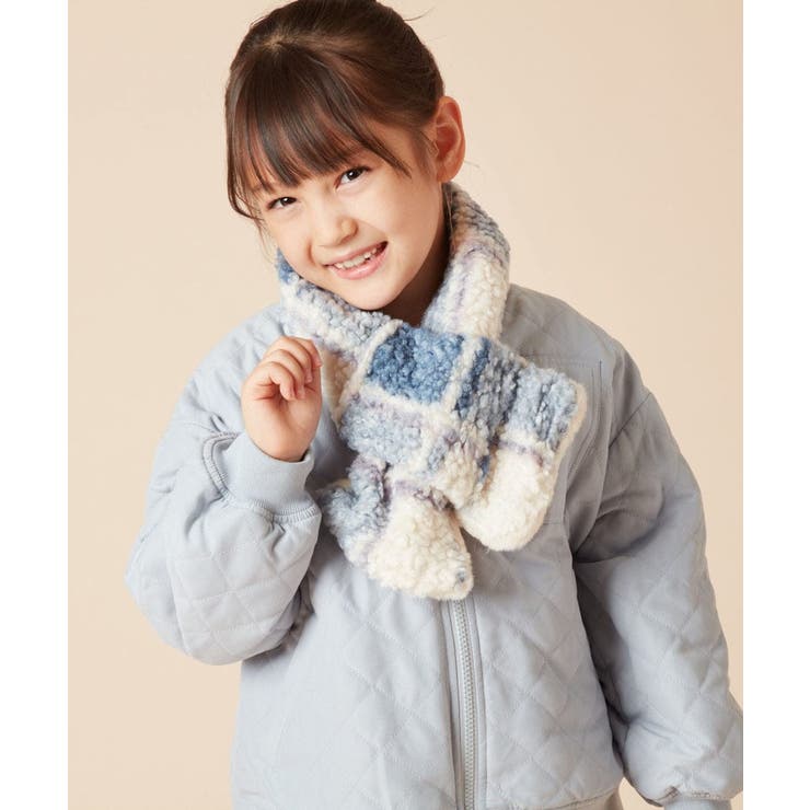 [KIDS]【リバーシブル】チェックボアマフラー | a.v.v【KIDS】 | 詳細画像8 