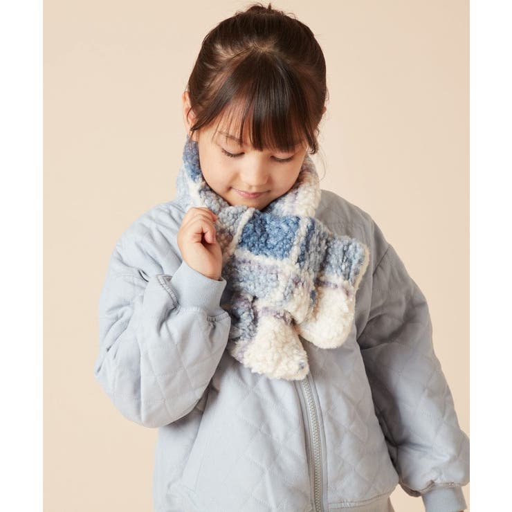 [KIDS]【リバーシブル】チェックボアマフラー | a.v.v【KIDS】 | 詳細画像9 