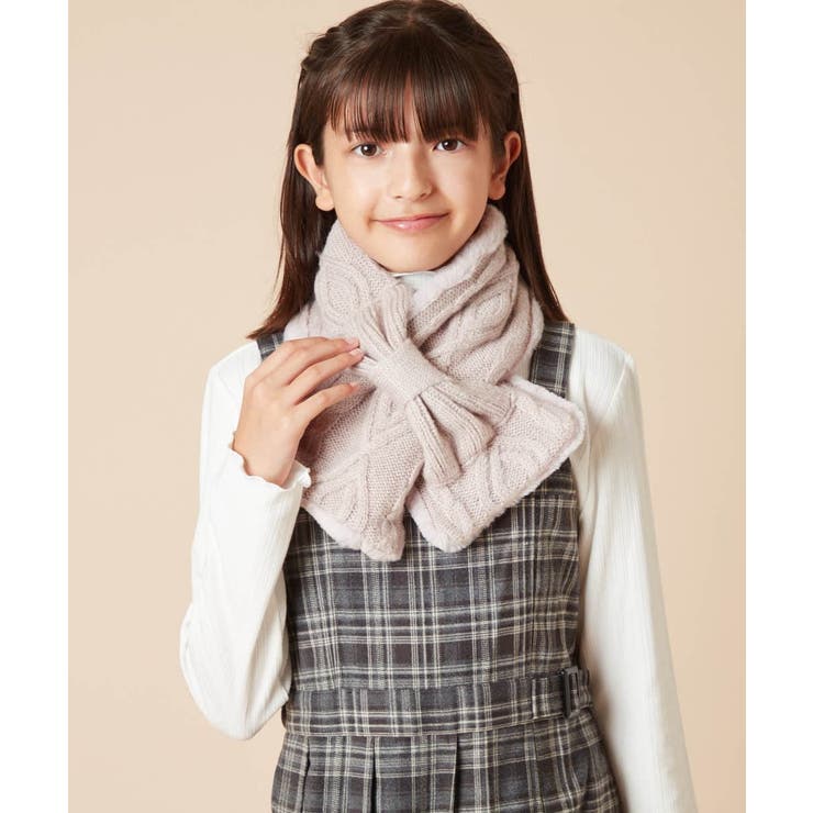 [KIDS]【リバーシブル】リボンスヌード | a.v.v【KIDS】 | 詳細画像3 