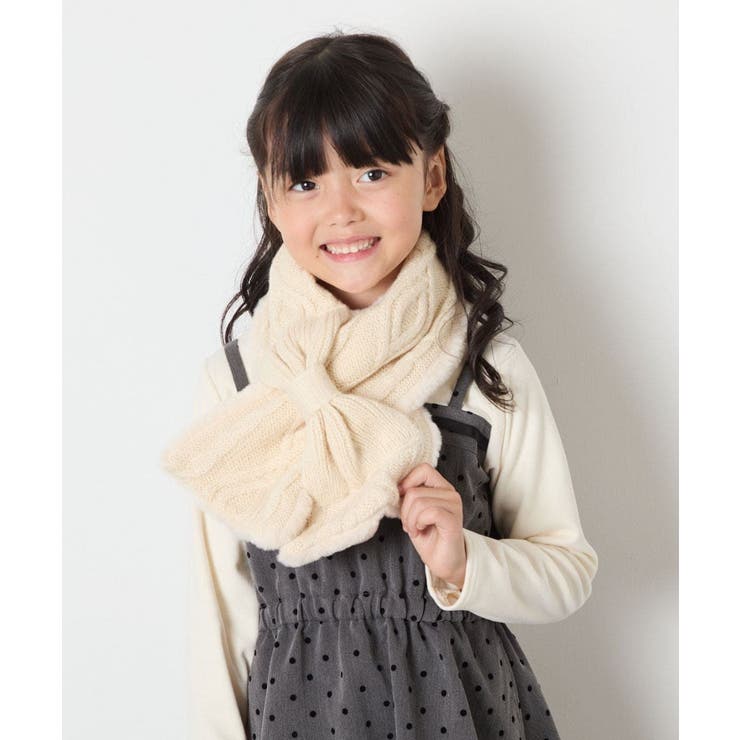 [KIDS]【リバーシブル/差し込み型で安心】リボンスヌード | a.v.v【KIDS】 | 詳細画像7 