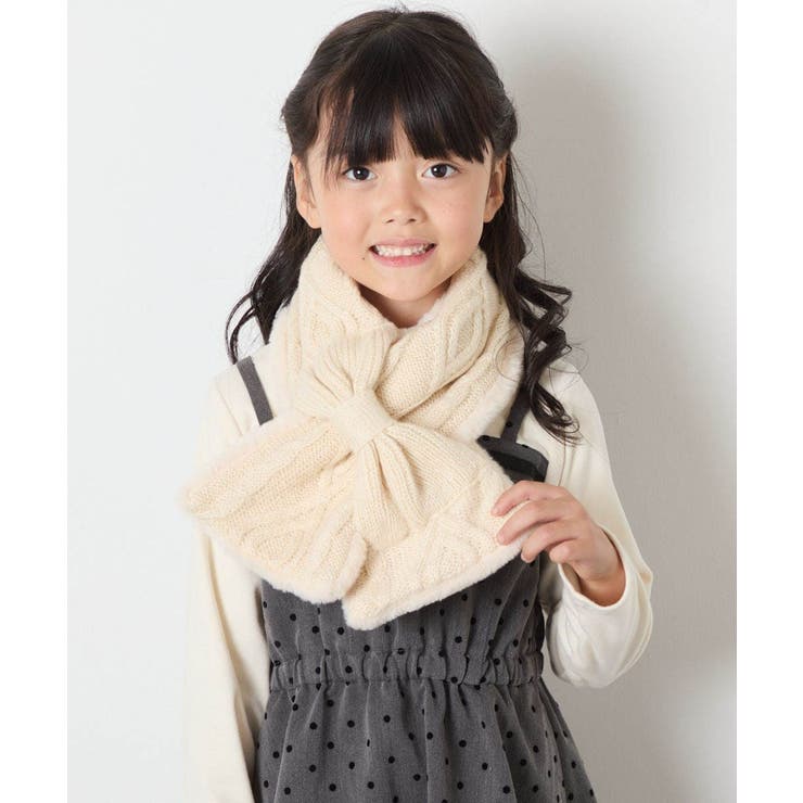 [KIDS]【リバーシブル/差し込み型で安心】リボンスヌード | a.v.v【KIDS】 | 詳細画像8 