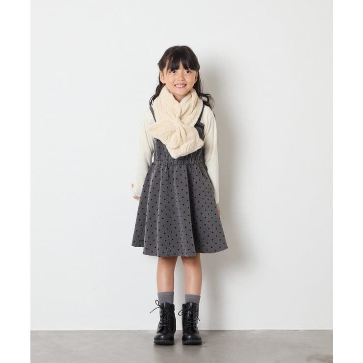 [KIDS]【リバーシブル/差し込み型で安心】リボンスヌード | a.v.v【KIDS】 | 詳細画像9 