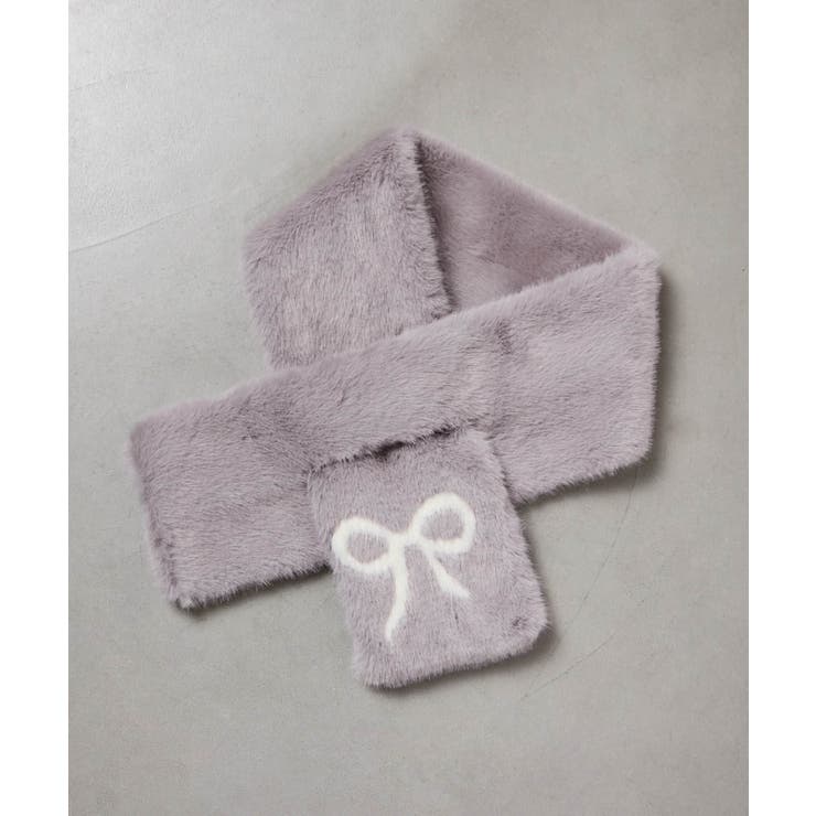 [KIDS]【差し込み型で安心・楽ちんあったか】リボンファーマフラー | a.v.v【KIDS】 | 詳細画像16 