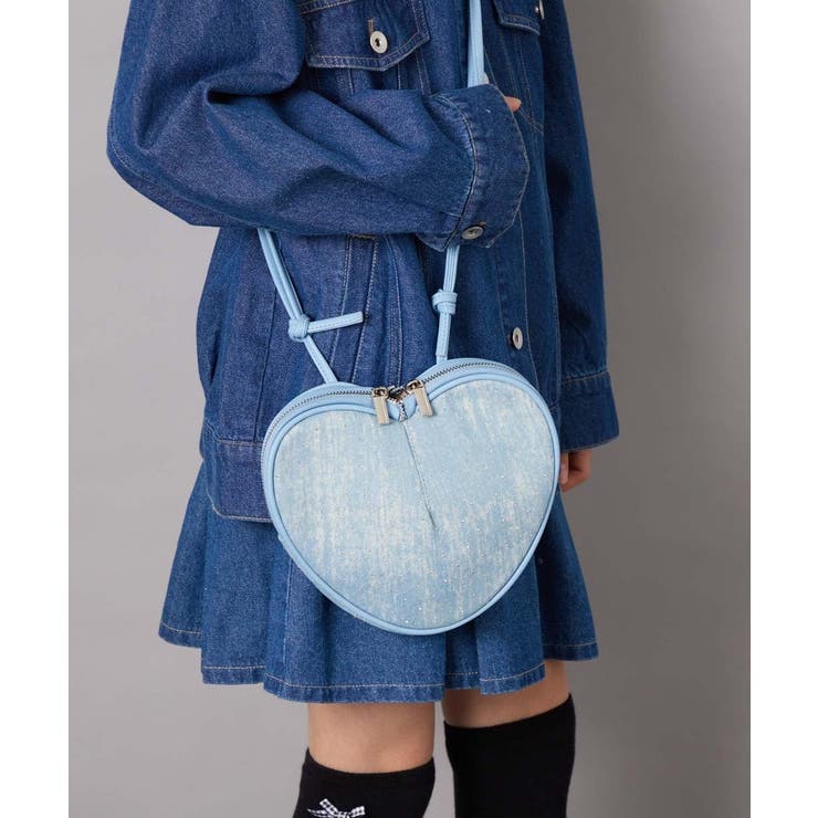 ライトブルー | [KIDS]ハートポシェット | a.v.v【KIDS】