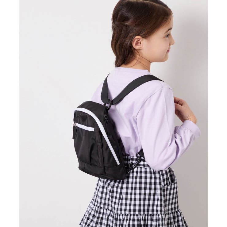 ブラック | [KIDS]2WAYミニリュックサック | a.v.v【KIDS】