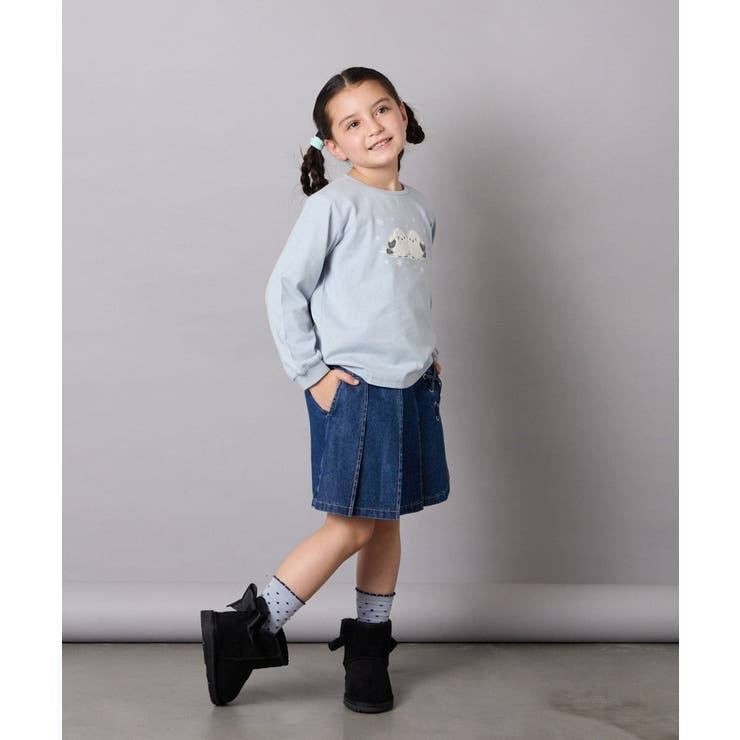 リボン付フェイクムートンブーツ | a.v.v【KIDS】 | 詳細画像33 