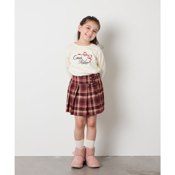 リボン付フェイクムートンブーツ | a.v.v【KIDS】 | 詳細画像9 