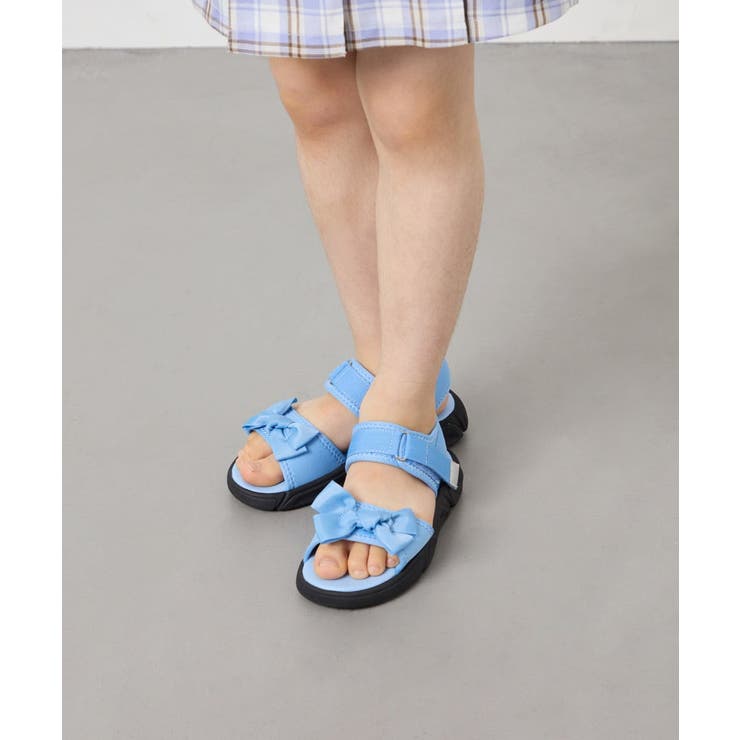 ライトブルー | 【19-24cm】[大人気商品/26SS新作/KIDS]リボンスポサン | a.v.v【KIDS】
