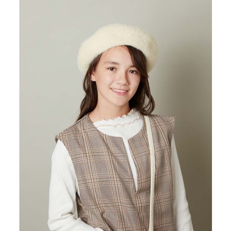ベージュ | [KIDS]シャギーべレー帽 | a.v.v【KIDS】