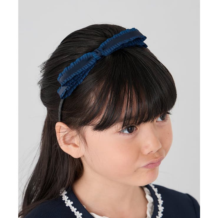 [KIDS]グログランフリルリボンカチューシャ | a.v.v【KIDS】 | 詳細画像2 