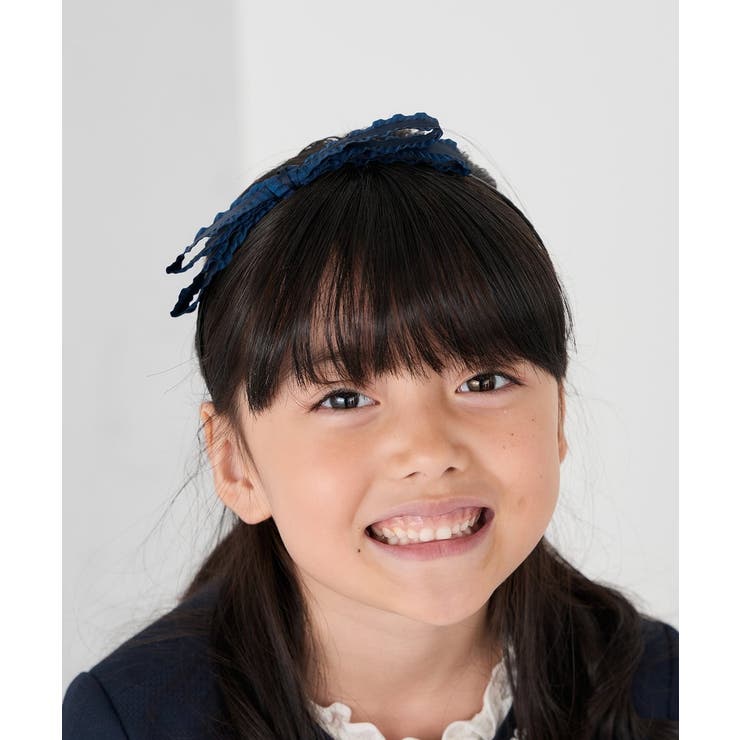 [KIDS]グログランフリルリボンカチューシャ | a.v.v【KIDS】 | 詳細画像3 