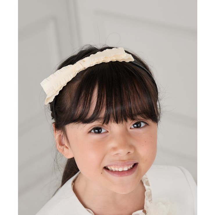 [KIDS]グログランフリルリボンカチューシャ | a.v.v【KIDS】 | 詳細画像9 