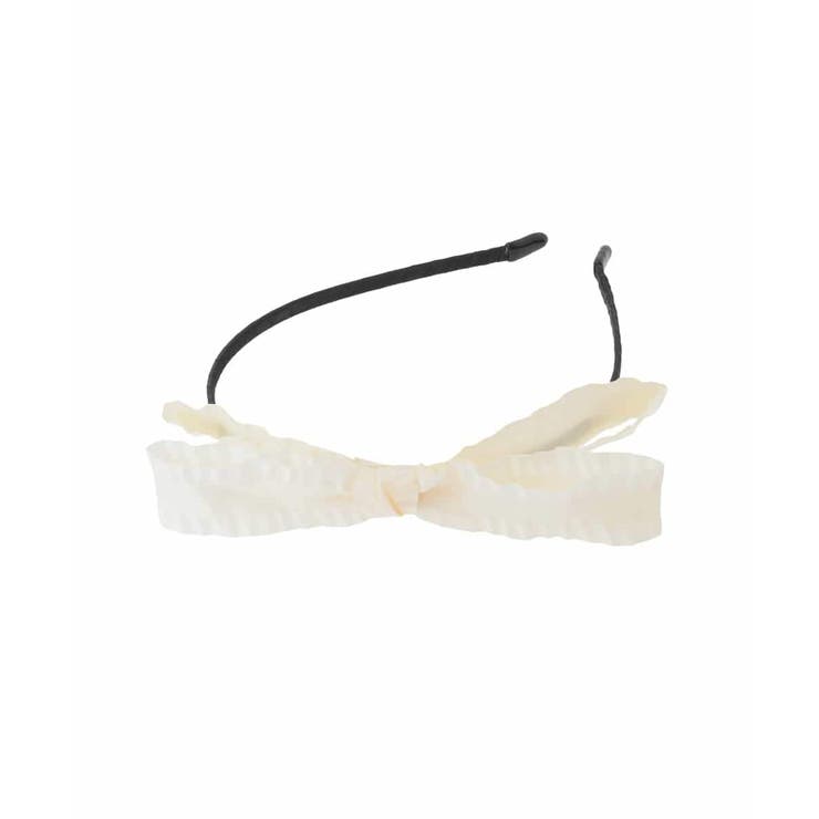 アイボリー | [KIDS]グログランフリルリボンカチューシャ | a.v.v【KIDS】