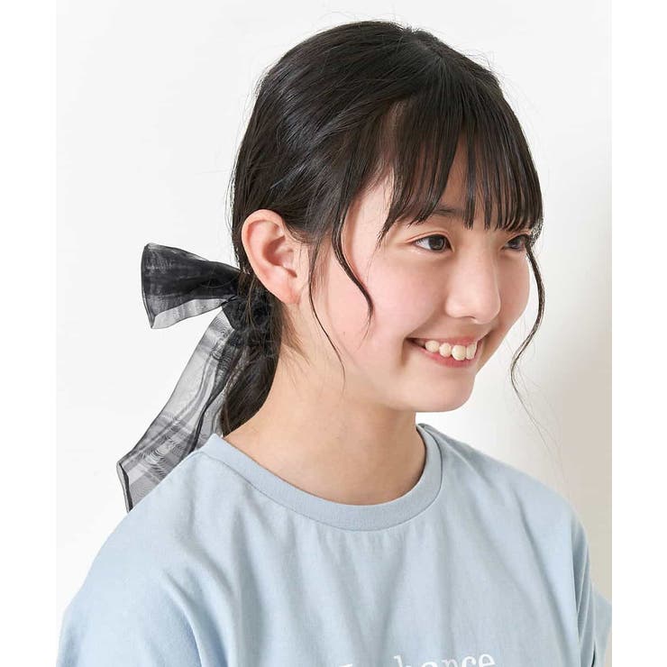 [KIDS]シアーチェックビッグリボンシュシュ | a.v.v【KIDS】 | 詳細画像4 