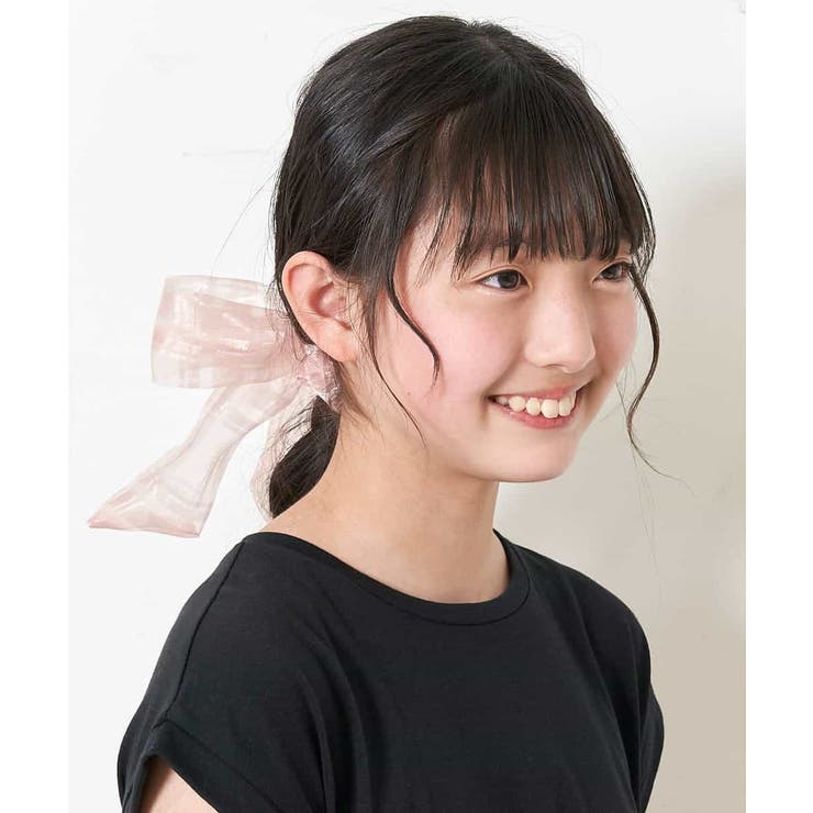 [KIDS]シアーチェックビッグリボンシュシュ | a.v.v【KIDS】 | 詳細画像7 