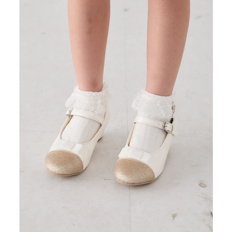 [16-18cm/19-21cm][セレモニー]レース付きショートソックス | a.v.v【KIDS】 | 詳細画像2 