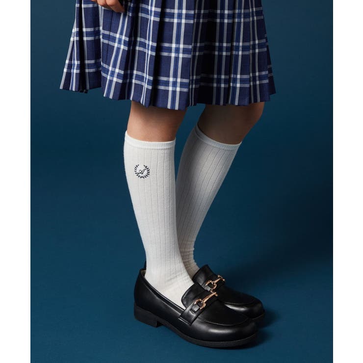 ホワイト | [KIDS]【卒服/セレモニー】Aハイソックス | a.v.v【KIDS】
