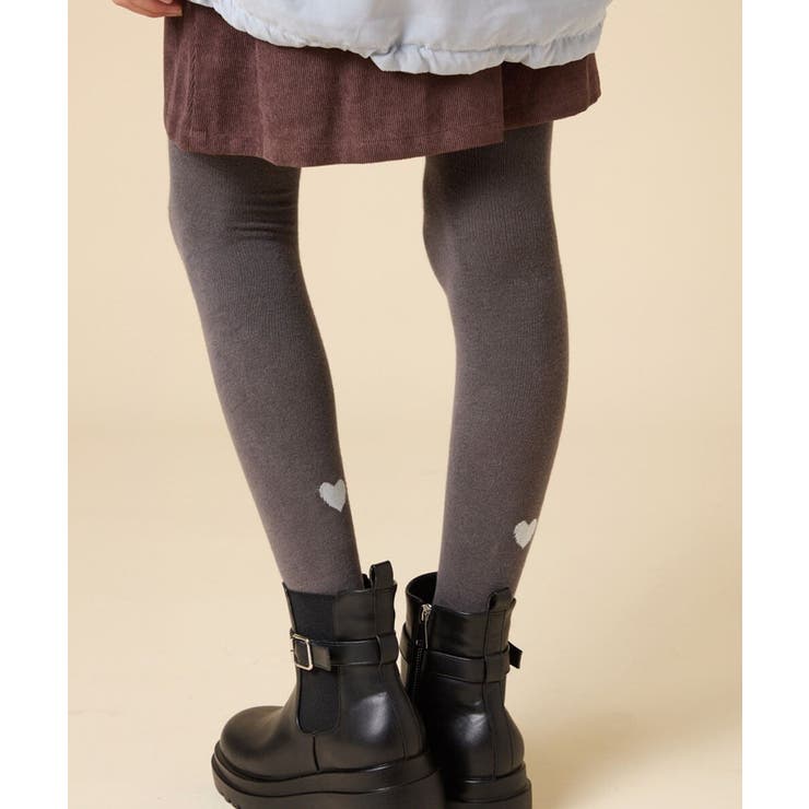 グレー | [110/130/150size]ハートポイントタイツ | a.v.v【KIDS】