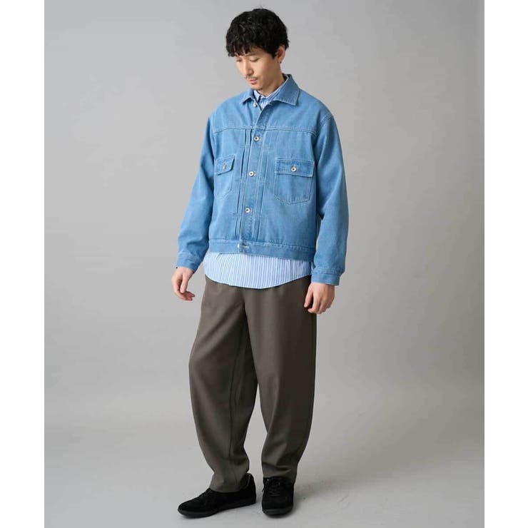 【洗濯機で洗える/毛玉になりにくい】ワイドストレッチストライプシャツ | a.v.v【MEN】 | 詳細画像17 