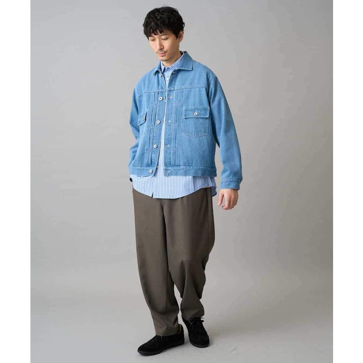 【洗濯機で洗える/毛玉になりにくい】ワイドストレッチストライプシャツ | a.v.v【MEN】 | 詳細画像18 