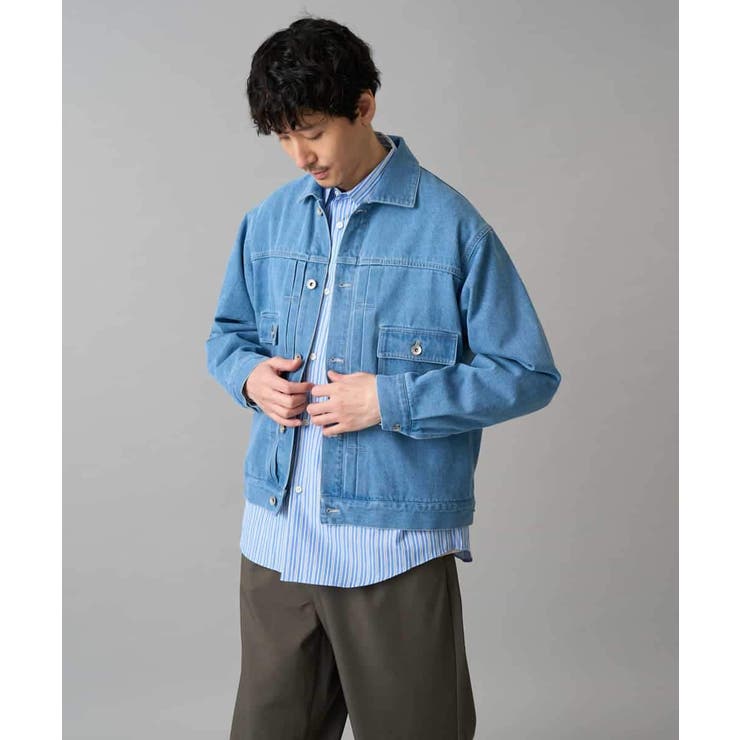 【洗濯機で洗える/毛玉になりにくい】ワイドストレッチストライプシャツ | a.v.v【MEN】 | 詳細画像23 