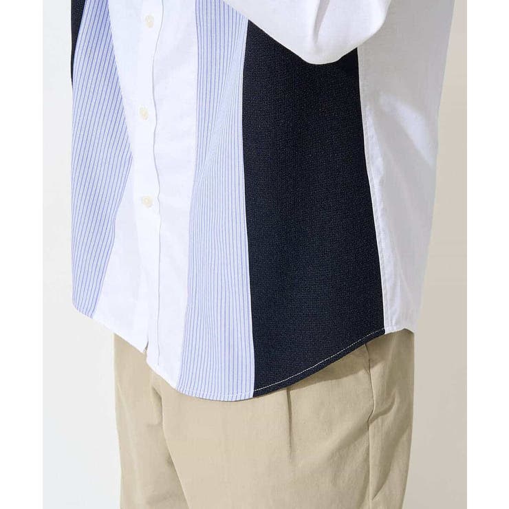 縦切り替えオックスシャツ | a.v.v【MEN】 | 詳細画像13 