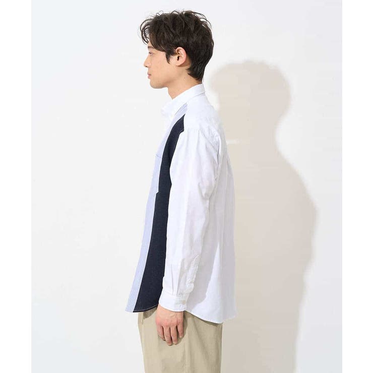縦切り替えオックスシャツ | a.v.v【MEN】 | 詳細画像8 