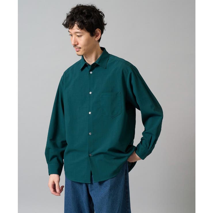 【接触冷感/イージーケア】ワイドシルエットシャツ【春リライト2】 | a.v.v【MEN】 | 詳細画像1 