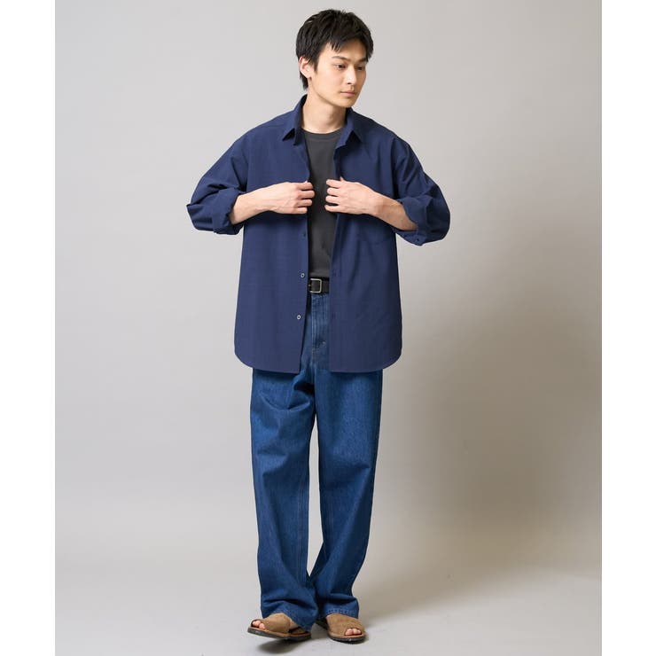 【接触冷感/イージーケア】ワイドシルエットシャツ【春リライト2】 | a.v.v【MEN】 | 詳細画像13 