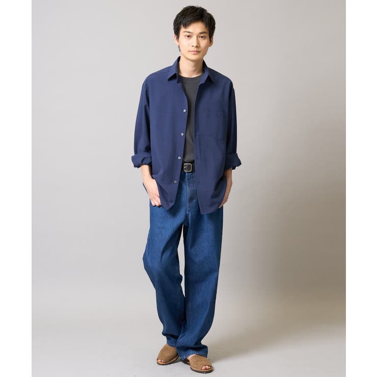 【接触冷感/イージーケア】ワイドシルエットシャツ【春リライト2】 | a.v.v【MEN】 | 詳細画像14 