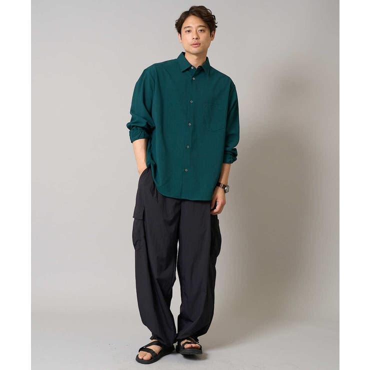 【接触冷感/イージーケア】ワイドシルエットシャツ【春リライト2】 | a.v.v【MEN】 | 詳細画像2 